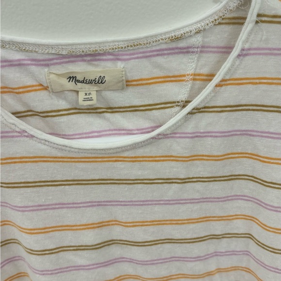 Madewell Raw-Edged Hangout Tee Stripes - Picture 3 of 3
